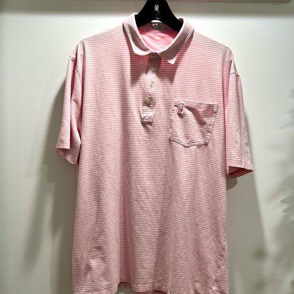 Johnnie-O Men's Dante Striped Polo Shirt in Confetti XXL - Picture 4 of 6